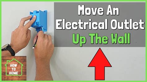 how to move an electrical box up the wall|electrical outlet wall mounted.